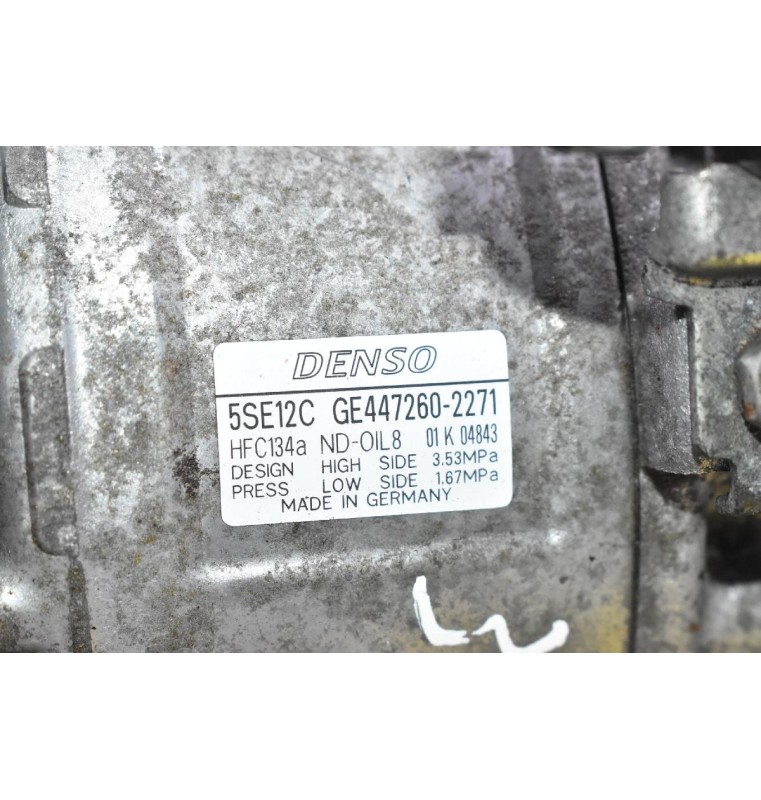 Κομπρεσέρ Aircondition - A/C Κλιματισμός Toyota Avensis / Corolla / Auris 3ZZ 2001-2008 DENSO GE447260-2271 (Μικρό Χτύπιμα Στην Τροχαλία)