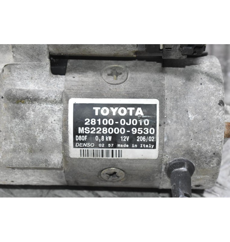 Μίζα Toyota Yaris 1SZ 1.3 1999-2005 DENSO 28100-0J010 MS228000-9530 (Γνήσια)