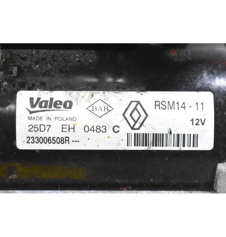 Μίζα Renault Clio / Captur K9K 2010-2022 233006508R (Dacia Duster Sandero Dokker - Nissan Qashqai Note Juke)