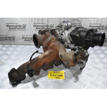 Turbo / Τουρμπίνα Διπλή Με Πολλαπλή Εξαγωγής Volkswagen Amarok 2.0 CSHA BiTurbo (Γνήσια) 2008-2020 03L145715M K04KP35-132B 53049700144 5304-0144 54351017774 (Λίγα Κενα)