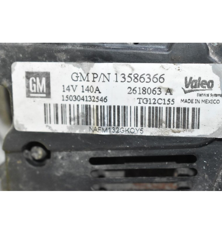 Δυναμό Opel Astra J 1.6 B16DTL CDTI 2014-2019 13586366 140A