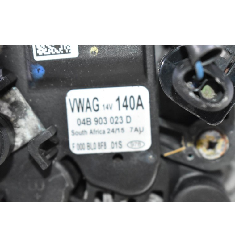 Δυναμό Volkswagen Polo 1.4 TDI CUS 2014-2020 140A 14V 04B903023D (Seat - Skoda - Audi) (Γνήσιος) (Bosch)