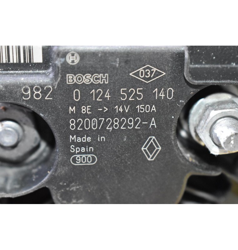 Δυναμό Nissan Juke - Qashqai 1.5 DCI K9K H282 2007-2017 0124525140 8200728292-A