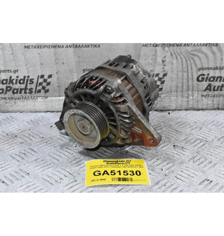 Δυναμό Mitsubishi L200 2.5 DID KB4 4D56U Safari 2005-2012 1800A007 A5TG0491ZT 90A