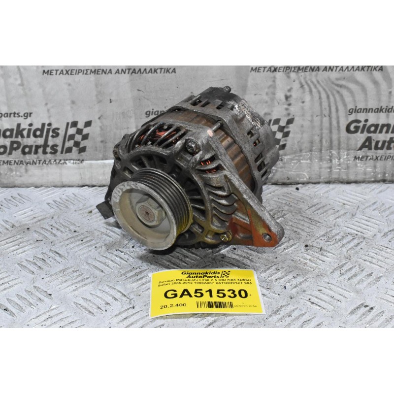 Δυναμό Mitsubishi L200 2.5 DID KB4 4D56U Safari 2005-2012 1800A007 A5TG0491ZT 90A