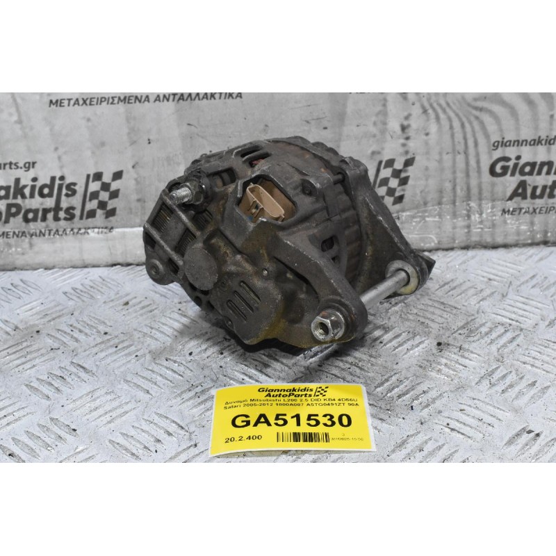 Δυναμό Mitsubishi L200 2.5 DID KB4 4D56U Safari 2005-2012 1800A007 A5TG0491ZT 90A