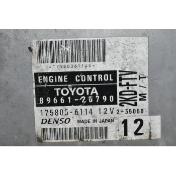 Εγκέφαλος Toyota Hiace 2001-2010 2KD D4D DENSO 89661-26790 175800-6114