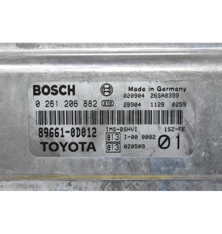Εγκέφαλος Toyota Yaris 1SZ 1.3 2005-2010 0261206882 89661-0D012