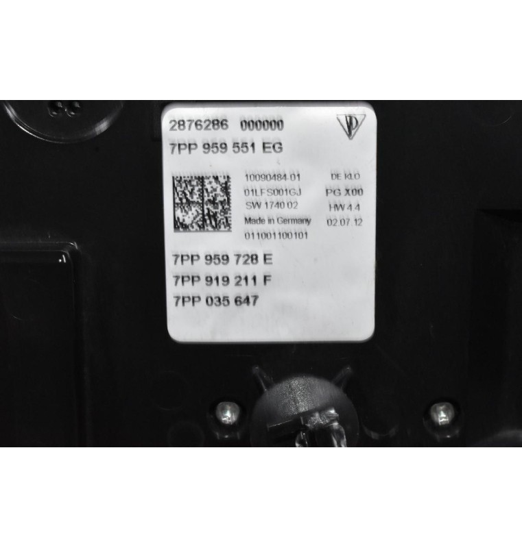 Πλαφονιέρα Ουρανού Porsche Cayenne 958 2010-2018 7PP959551EG (Γνήσιο)