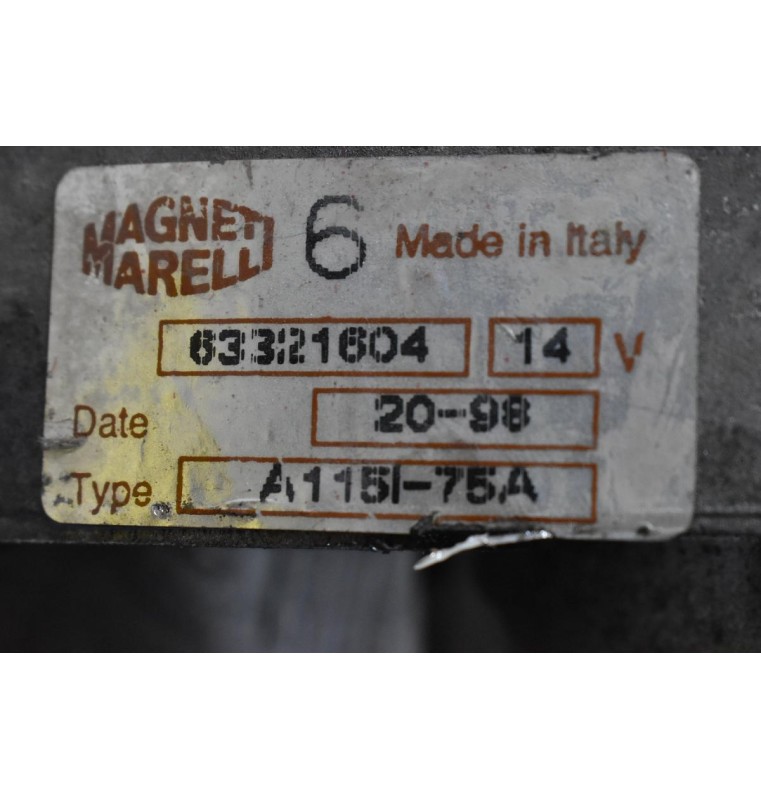 Δυναμό Fiat Punto / Seisento 1994-2004 63321604 176B9000 176B2000 75A 14V (Γνήσιο) (Lancia Ypsilon)