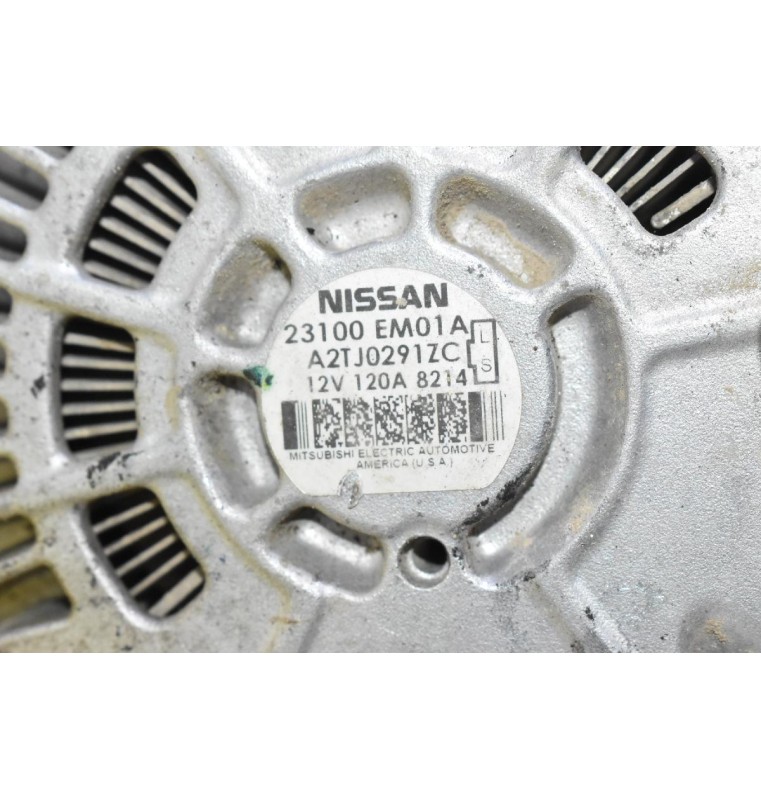 Δυναμό Nissan Qashqai / Tiida 2007-2012 23100EM01A A2TJ0291ZC (Γνήσιο) 12v 120A