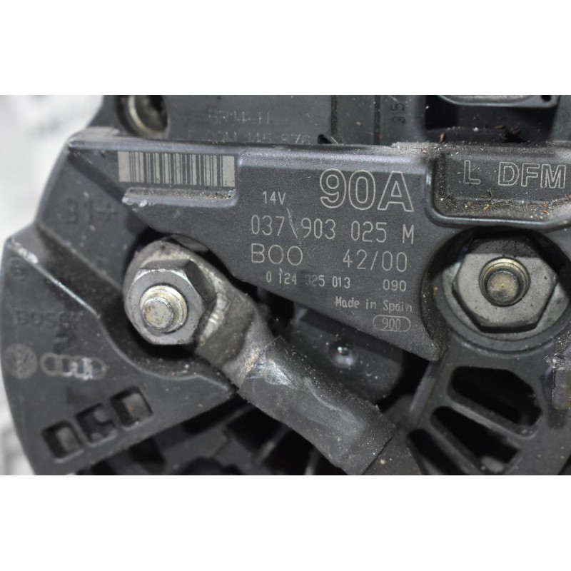Δυναμό Volkswagen Golf 1.9 TDI 1998-2005 037903025Μ 90A 14V (Audi / Skoda / Seat )