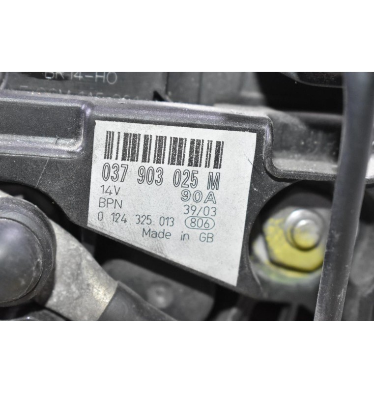 Δυναμό Volkswagen Golf 1.9 TDI 1998-2005 037903025Μ 90A 14V (Audi / Skoda / Seat )