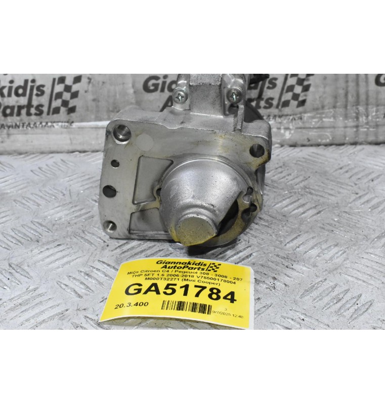 Μίζα Citroen C4 C3 DS3 DS4 / Pegeuot 308 508 3008 207 THP 5FT 5FX 1.6 1.4 2006-2018 V75500178004 M000T32271 (Mini Cooper Countryman Paceman)