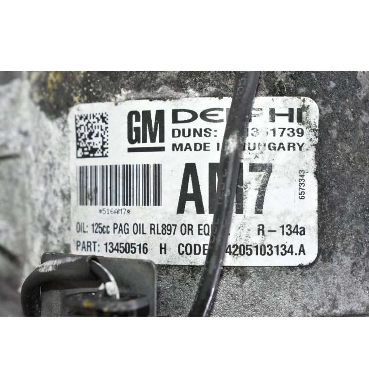 Κομπρεσέρ Aircondition - A/C Opel Astra J 1.6 B16DLT 2009-2015 DELPHI 401351739 13450516