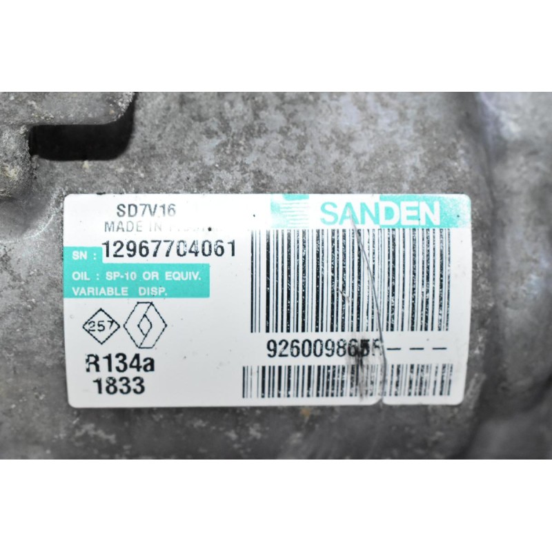 Κομπρεσέρ Aircondition A/C Nissan Juke - Qashqai - Note 1.5 DCI K9K 2010-2017 926009865R