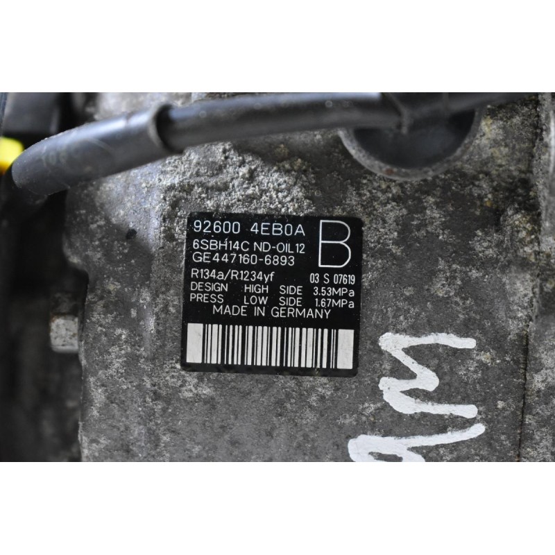 Κομπρεσέρ Aircondition A/C Renault Megane / Trafic - Nissan Qashqai / Primastar - Opel Vivaro 1.6 DCI R9M 2008-2022 92600-4EB0A GE447160-6893