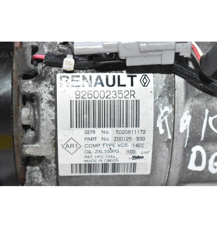 Κομπρεσέρ Aircondition - A/C Κλιματισμός Renault Clio / Kangoo 1.5 K9K 2002-2010 926002352R