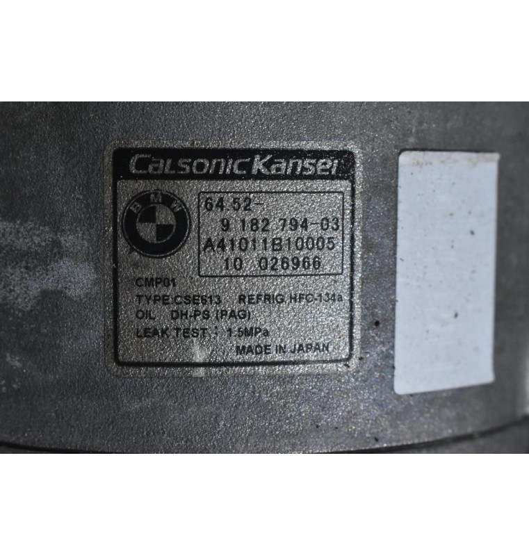 Κομπρεσέρ Aircondition - A/C Bmw 1.6 116i 316i 122PS N43B16 N43B20 2007-2011 CALSONIC 9182794-03 A41011B10005