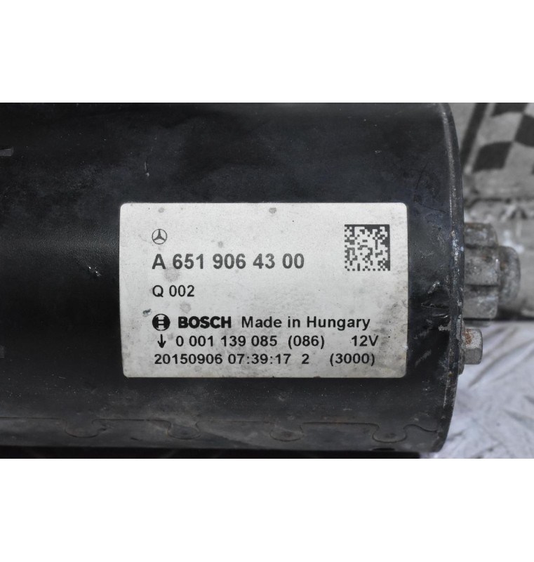 Μίζα Mercedes-Benz Vito W447 CDI 651950 2014-2020 DENSO A6519064300 0001139085