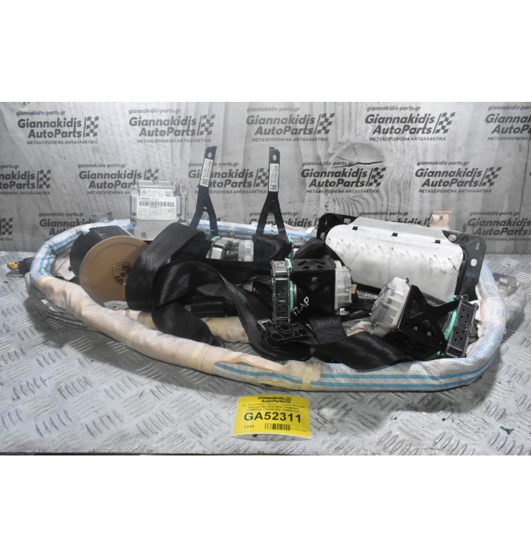Σετ Αερόσακων / Ζώνες + Ταμπλό Porsche Cayenne 958 2010-2020 7P5880201 7P5880204 7P5880741C 7P5880742C 7P0857705E 7P0857806D 7P0857805D 7P0857706E