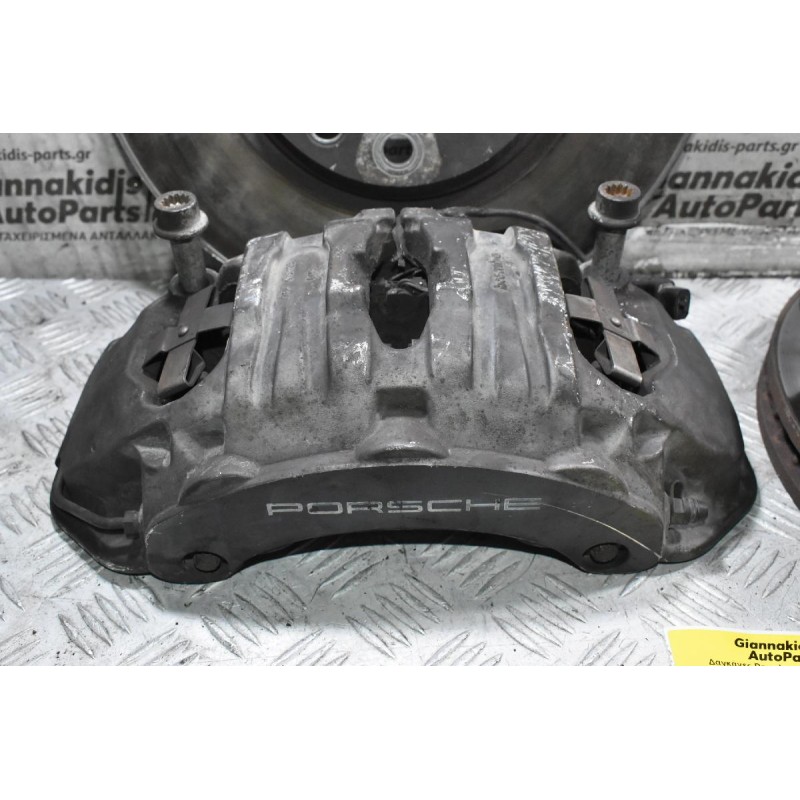 Δαγκάνες Brembo + Δίσκοι Porsche Cayenne 958 2010-2020 7PP615123 (Γνήσια) (Δίσκοι 350x35)