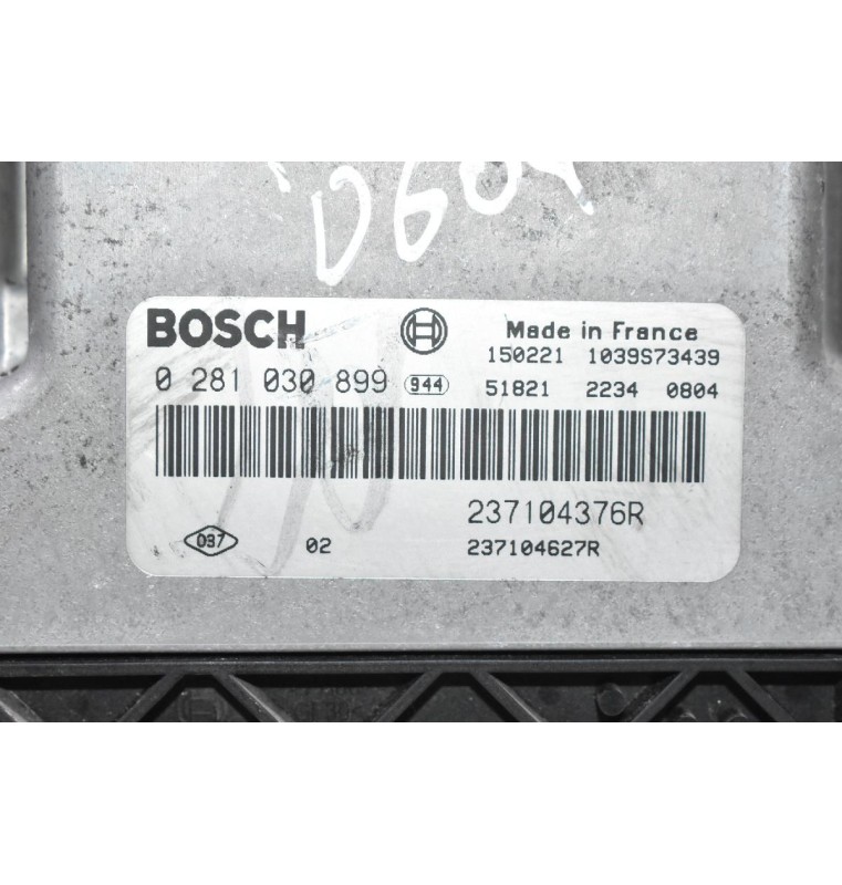 Εγκέφαλος Renault Clio / Kangoo / Captur 1.5 2010-2016 237104376R 0281030899 237104627R