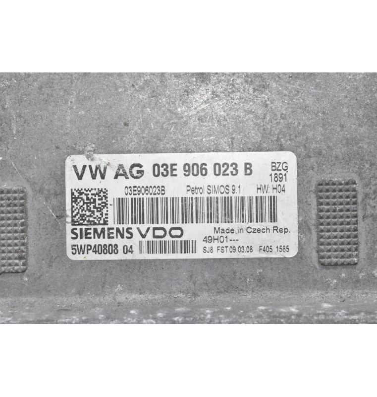 Εγκέφαλος Skoda Fabia 1.2 2000-2012 SIEMENS 03E906023B 5WP40808 (Volkswagen Polo / Seat Ibiza)