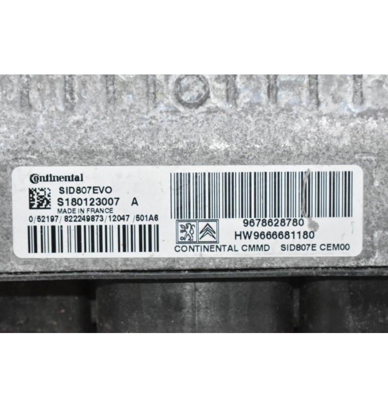 Εγκέφαλος Citroen DS4 1.6 HDI 2007-2020 9678628780 HW9666681180 SID807EVO S180123007 (Peugeot 308 508 3008)