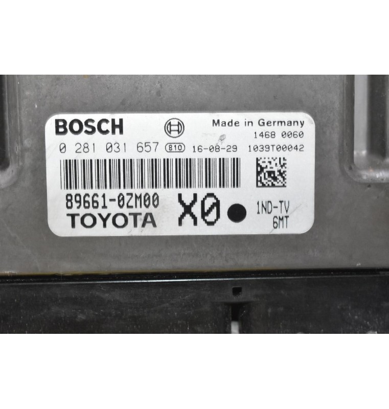 Εγκέφαλος Toyota Auris 1.4D 2010-2020 89661-0ZM00 0281031657 1039T00042