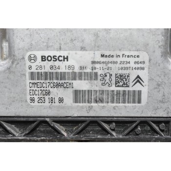 Εγκέφαλος Citroen C3 / C4 1.6D 2005-2020 982518180 0281034189 8906460480 1039T14098 (Peugeot 208 308)