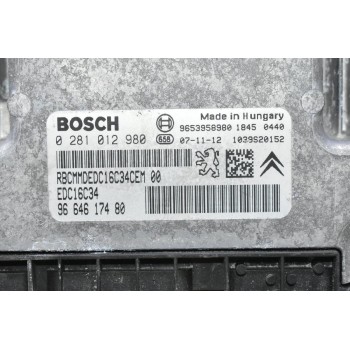 Εγκέφαλος Citroen C4 1.6 HDI 2008-2020 9664617480 0281012980 9653958980 (Peugeot)