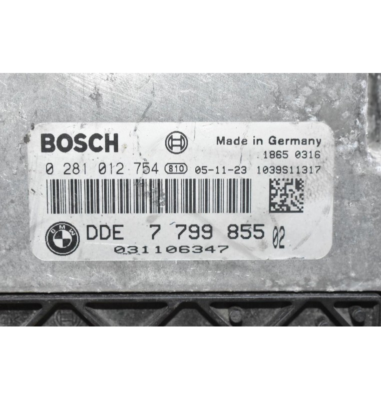 Εγκέφαλος Bmw E90 E60 E87 2.0D 2003-2012 DDE7799855 0281012754 1039S11317