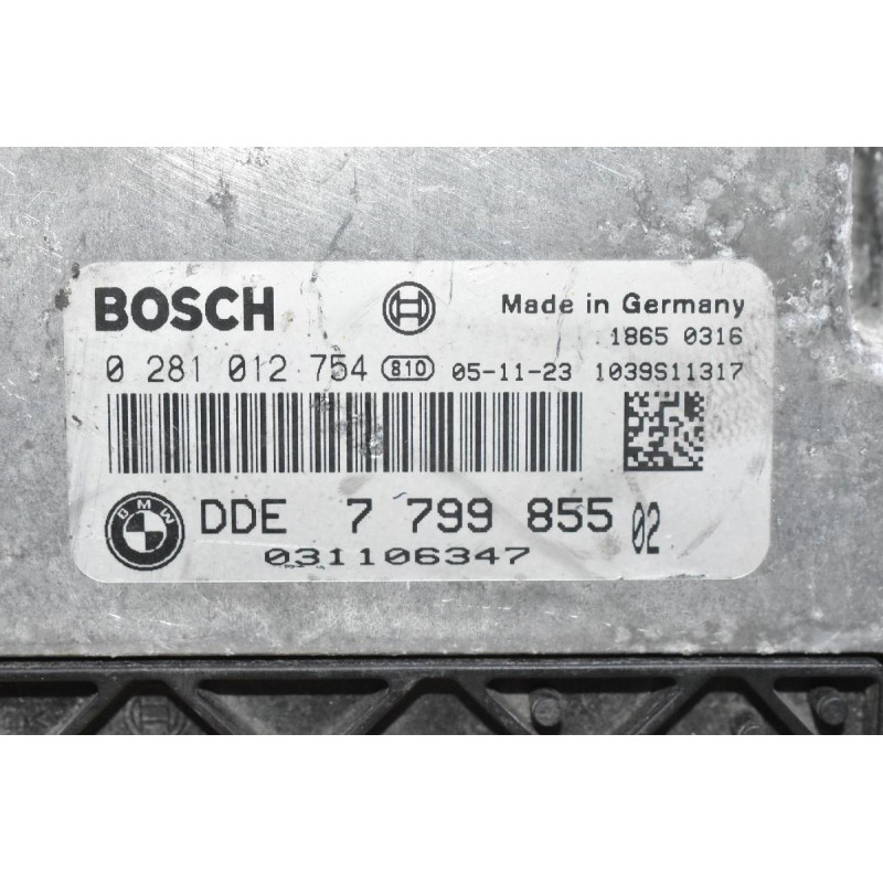 Εγκέφαλος Bmw E90 E60 E87 2.0D 2003-2012 DDE7799855 0281012754 1039S11317