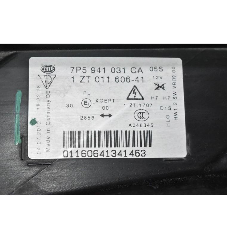 Φανάρι Εμπρός Αριστερά Porsche Cayenne 958 2010-2020 7P5941031CA 7P5907381B (Xenon) (Γνήσιο)