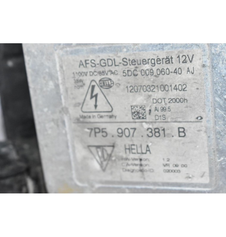 Φανάρι Εμπρός Αριστερά Porsche Cayenne 958 2010-2020 7P5941031CA 7P5907381B (Xenon) (Γνήσιο)