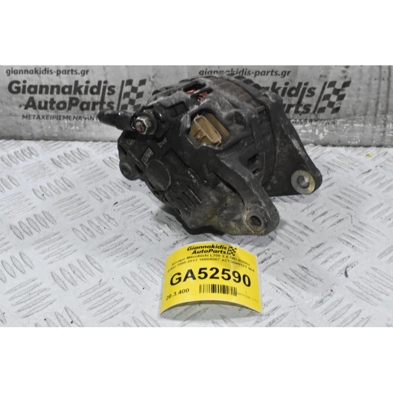 Δυναμό Mitsubishi L200 2.5 DID 4D56U Safari 2005-2012 1800A007 A5TG0491ZT 90A