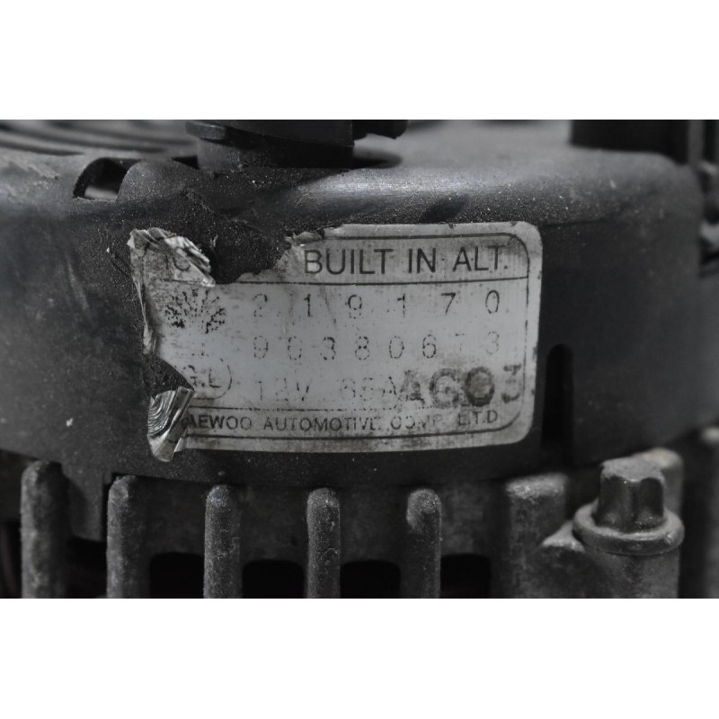 Δυναμό Daewoo Matiz F8CV 1996-2005 96380673 219170 12V 65A (Γνήσιος)