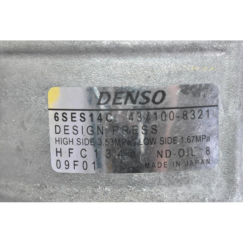 Κομπρεσέρ Aircondition A/C Audi A5 A4 Q5 A6 A8 1.8 TFSI CJE 2010-2015 6SES14C 437100-8321 (Denso) (Σπασιμο Στην Τροχαλια)