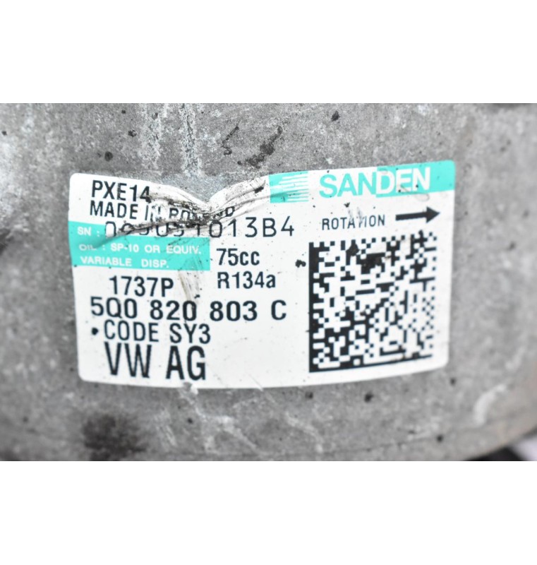 Κομπρεσέρ Aircondition A/C Audi A3 / A4 1.6 TDI CLH 2010-2016 5Q0820803C (Γνήσιο) (Volkswagen Golf / Seat Leon / Skoda Octavia)