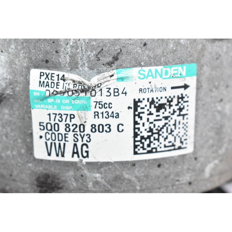 Κομπρεσέρ Aircondition A/C Audi A3 / A4 1.6 TDI CLH 2010-2016 5Q0820803C (Γνήσιο) (Volkswagen Golf / Seat Leon / Skoda Octavia)