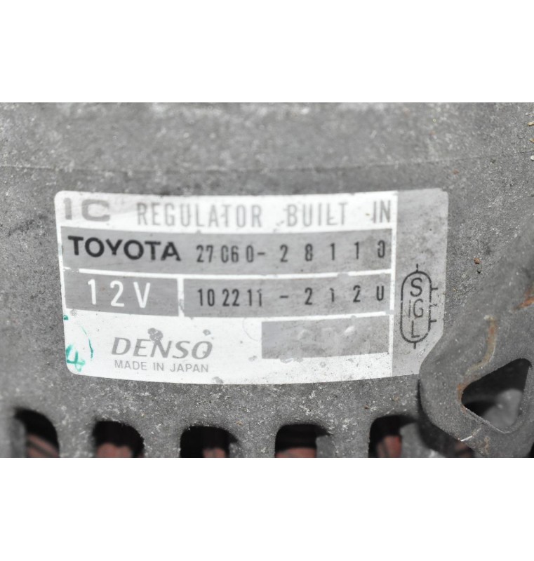 Δυναμό Toyota RAV4 1AZ 2.0 90A 2001-2005 27060-28110 102211-2120
