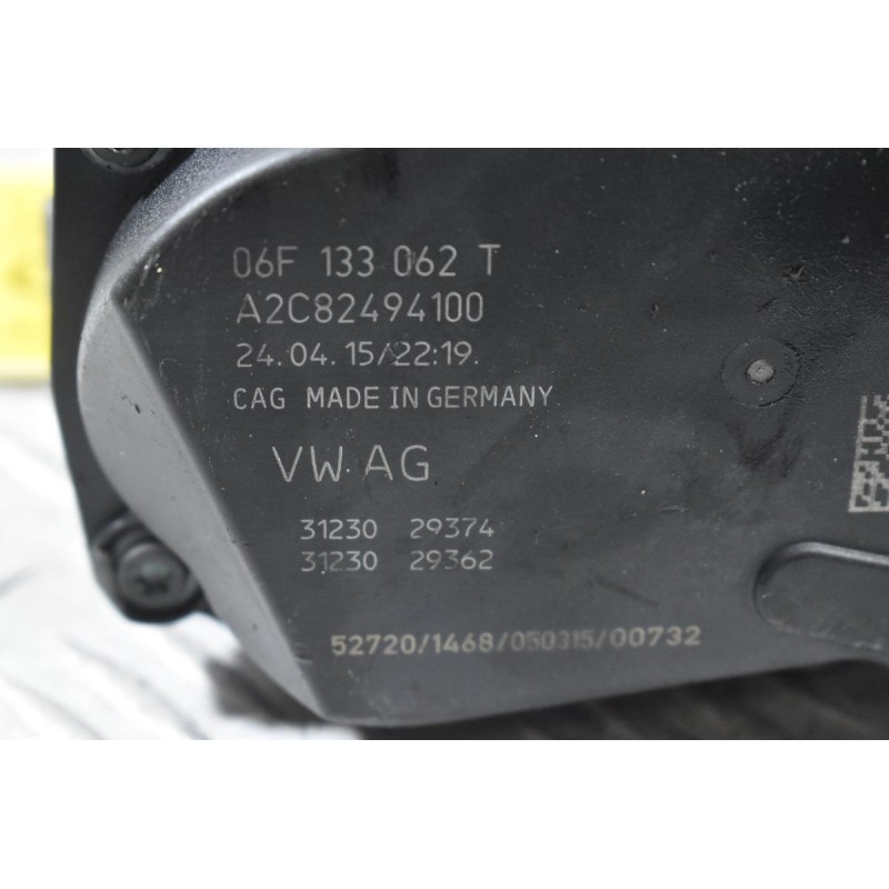 Πεταλούδα Γκαζιου A/C Audi A5 A4 Q5 A6 A8 1.8 / 2.0 TFSI CJE 2010-2015 (Γνήσια) 06F133062T A2C82494100 (Seat Volkswagen Skoda)