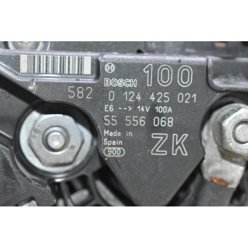 Δυναμό Opel Corsa - Astra 1.4 Z14XEP 100A 2000-2010 0124425021 55556068 (Γνήσιο)