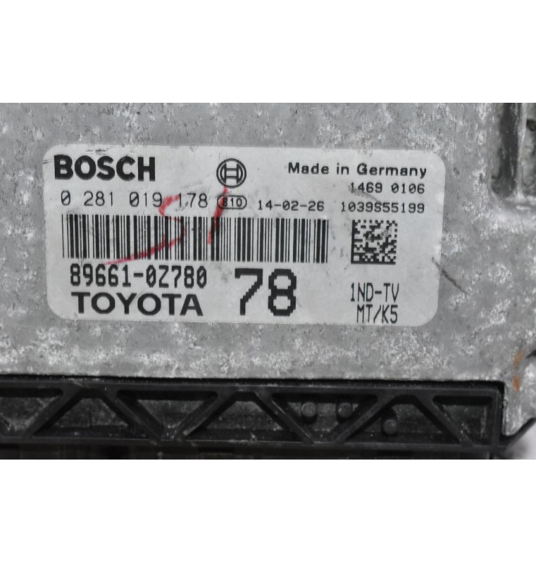 Εγκέφαλος Toyota Auris 1.4 D4D 2010-2016 0281019178 89661-0Z780