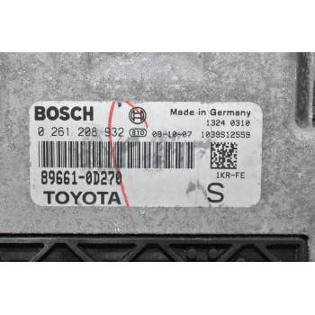 Εγκέφαλος Toyota Yaris 1.0 2006-2012 BOSCH 89661-0D270 0261208932 1039S12559