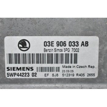 Εγκέφαλος Skoda Fabia 2001-2010 SIEMENS 03E906033AB 5WP4422302 5WP44223