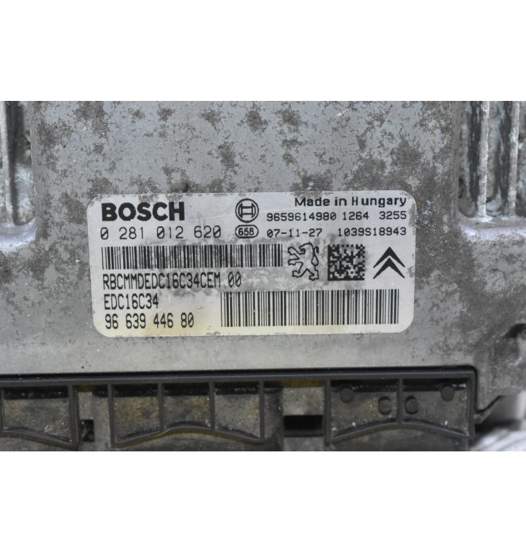 Εγκέφαλος Peugeot Partner 1.6 9HW HDI 2004-2012 BOSCH 0281012620 9663944680 (Citroen Berlingo)