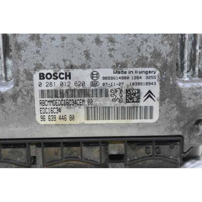 Εγκέφαλος Peugeot Partner 1.6 9HW HDI 2004-2012 BOSCH 0281012620 9663944680 (Citroen Berlingo)