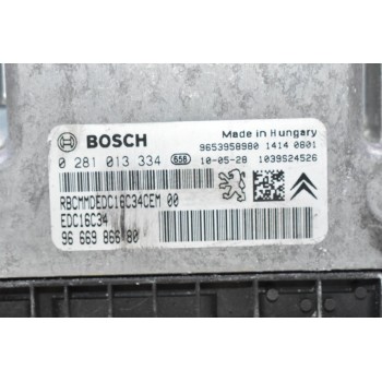 Εγκέφαλος Citroen C4 / Berlingo HDI 2005-2020 9666986680 0281013334 9653958980 1039S24526 (Peugeot 3008)